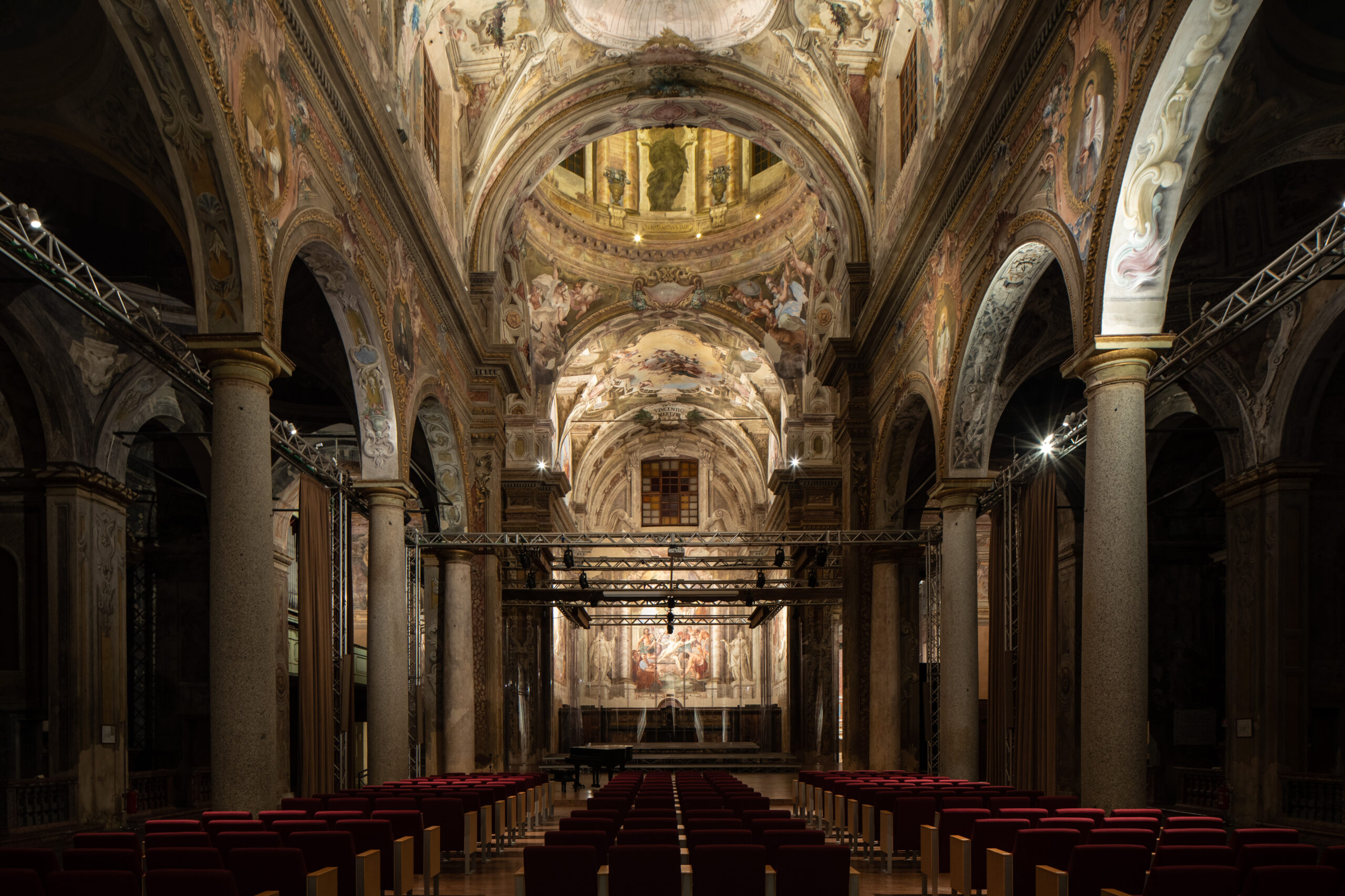 i-dea luce architettura nuova illuminazione piacenza sala dei teatini