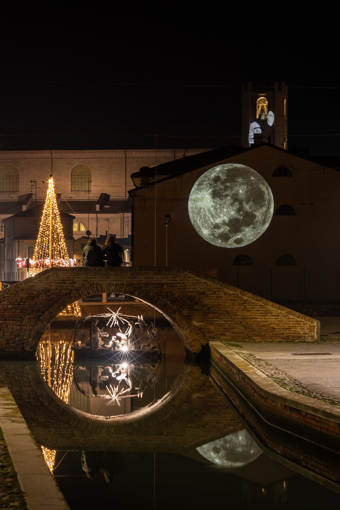 Natale di Luna Comacchio 2023 - progetto I-DEA luce architettura