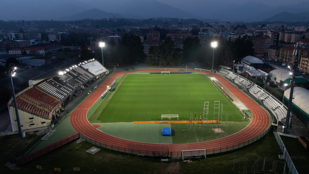 Illuminazione LED dello Stadio di Biella con proiettori ad alta efficienza