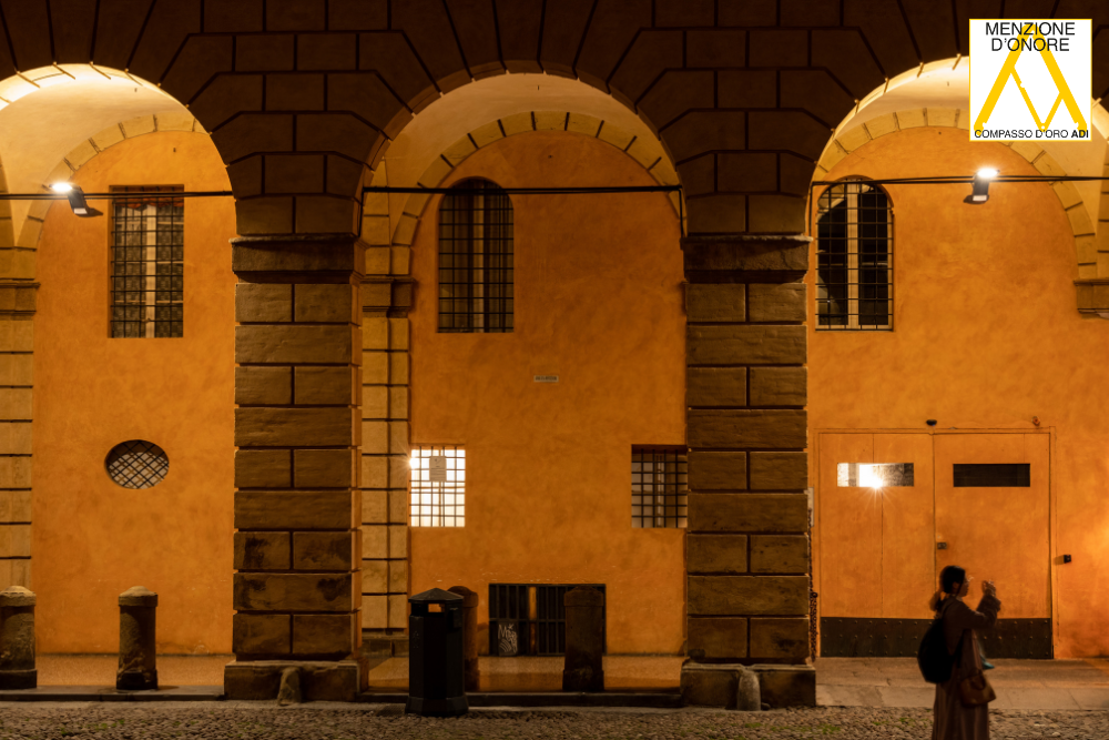 Menzione d’Onore Compasso d’Oro 2026 portici di Bologna bird