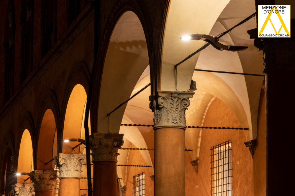 Menzione d’Onore Compasso d’Oro 2026 portici di Bologna bird